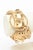 Metal Japanese Signed by Yo Hai Gold Plated Mask Charm Bracelet, 1990's For Sale - Image 7 of 8