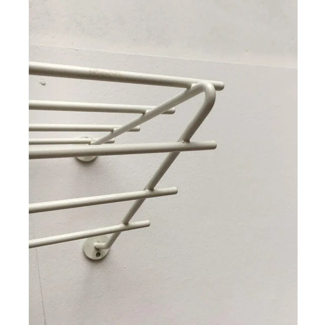 Mid-Century Modern Minimalist Coat Metal Rack, 1960s For Sale - Image 15 of 18