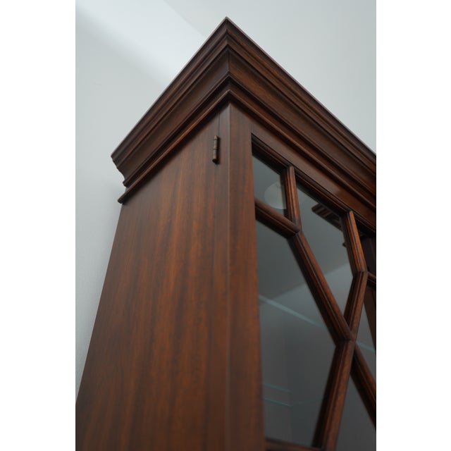 Henkel Harris Model 2365 Mahogany London Breakfront For Sale - Image 10 of 18