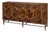 Geometric Parquetry Sideboard in Honey Brown For Sale