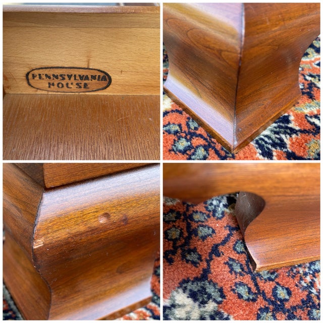 Vintage Pennsylvania House Chippendale Solid Cherry 9 Drawer Low