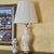 Vintage Paul Hanson White Porcelain Table Lamp on Brass Pagoda Base, Usa For Sale - Image 15 of 18