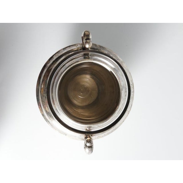 Art Deco Silver-Plated Globe Vase with Handles, Sweden, 1950s For Sale - Image 12 of 18