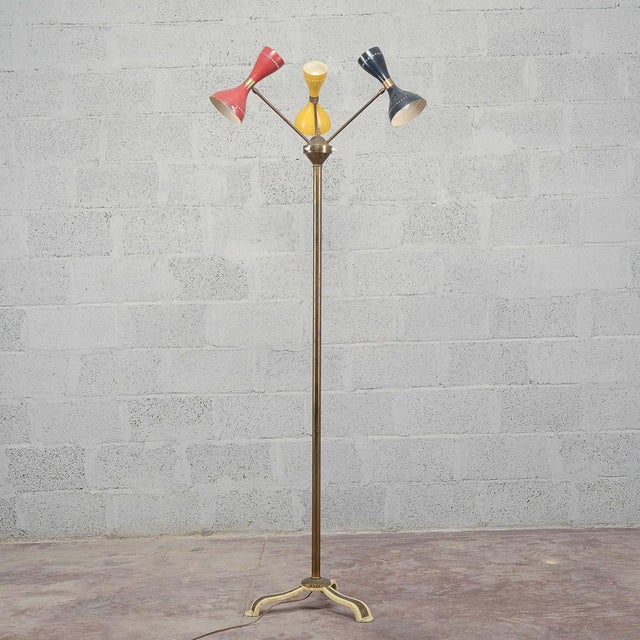 Vintage 6-Light Floor Lamp from Gilardi and Barzaghi For Sale - Image 11 of 18