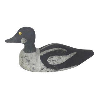 Vintage Painted Wood Duck Decoy For Sale