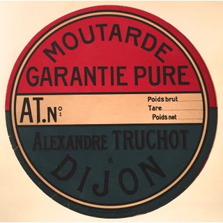 1930s Art Deco French Mustard Poster For Sale