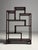 Faux Bamboo Shelf in Burgundy For Sale - Image 4 of 11