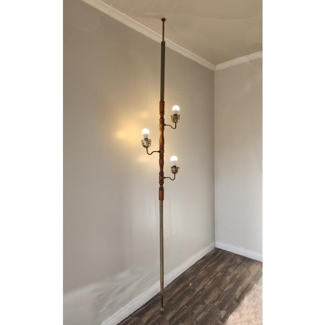 Gorgeous Pole Lamp in Good Vintage Condition. One light is missing a screw that keeps it up right. A photo is included....