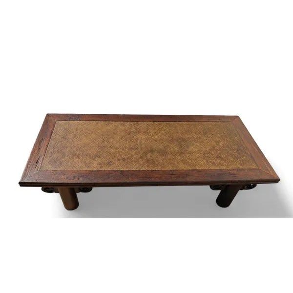 Chinese Late 18th Century 81" Inch Long Antique Chinese Brown Coffee Table For Sale - Image 3 of 11