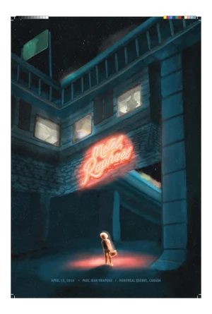 2021 Contemporary Montreal Music Poster - Motel Raphael
