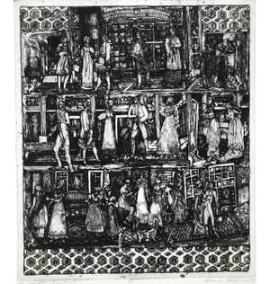 1978 Adrienne Anderson Affectations of Cinderella Etching