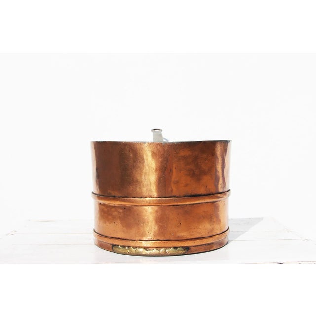 19th Century Portuguese Large Copper Long Handled Pan For Sale - Image 6 of 13