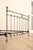 Silver Contemporary Iron And Brass King Size Metal Bed Frame For Sale - Image 8 of 18