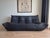 Textile Togo Sofa in Black Leather by Michel Ducaroy for Ligne Roset For Sale - Image 7 of 7