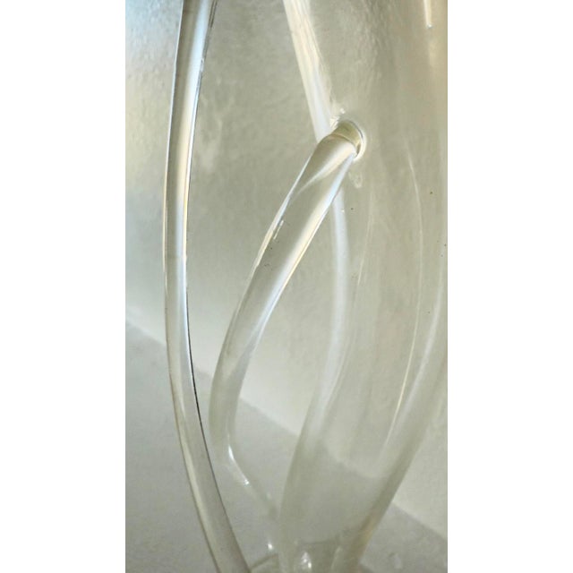 Glass Postmodern Hans Godo Frabel Borosilicate Art Glass Bud Vase, Signed 1981 For Sale - Image 7 of 11