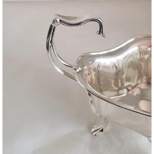 Antique Edwardian Sterling Silver Sauce Boat from Walker & Hall, 1907 For Sale - Image 14 of 18
