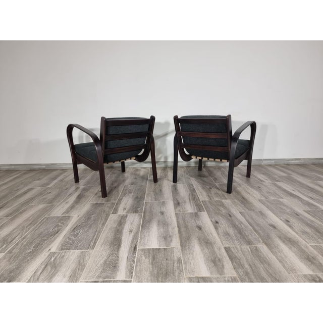 Set of Armchairs by K. Kozelka & A. Kropacek, 1950s For Sale - Image 6 of 12