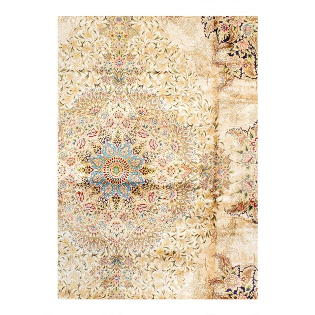 Viscose on a cotton foundation with a medallion This rug has a dense, soft pile, and excellent quality, to ensure that you...