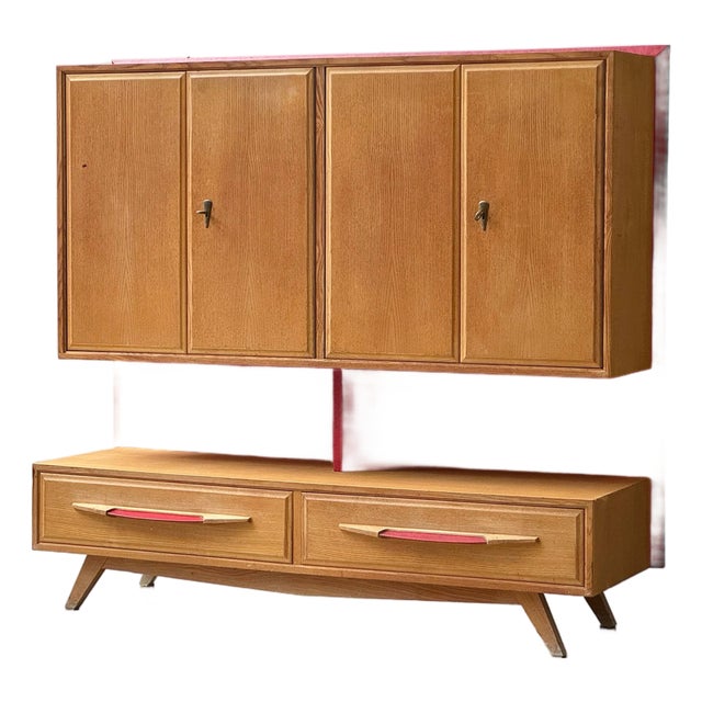 Living Room Wall Unit from Corta Multiform, Switzerland, 1950s For Sale