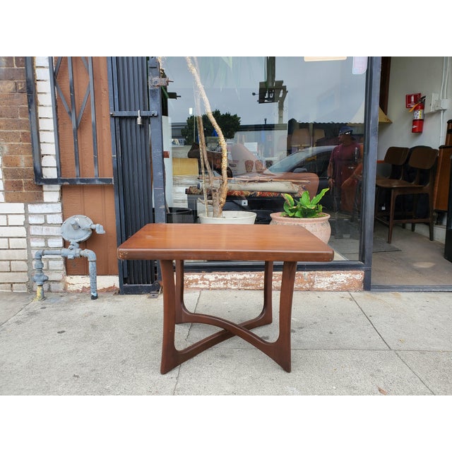 Vintage mid-century walnut side table. The table is attributed to Adrian Pearsall although there is no label. The age and...