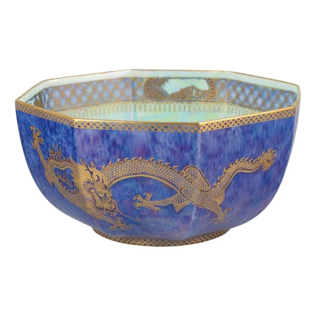 Fairyland Lustre Bowl with Dragon by Daisy Makeig-Jones for Wedgwood, 1930s For Sale