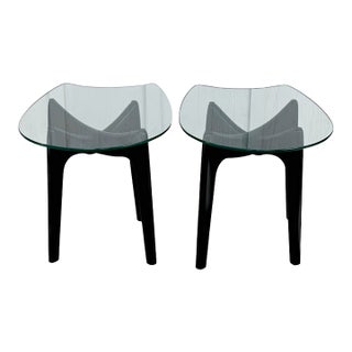 1960s MCM Adrian Pearsall Inspired Side Table Pair For Sale