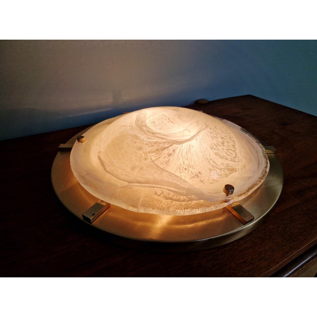 Large Brass and Murano Glass Ceiling Light from Hillebrand Lightning, 1970s For Sale - Image 10 of 18