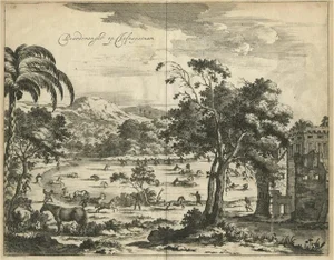 Catching of Horses on Jafnapatnam, 1672, Paper