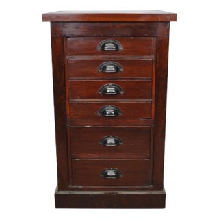 Dutch Mahogany Apothecary Cabinet, 1930s For Sale