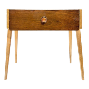 A Mid-Century Modern Teak Two-Tone Side Table, English, Ca. 1960