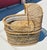 Vintage Domed Wicker Baby Bassinet For Sale - Image 4 of 11