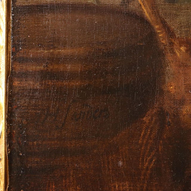 Hercules Sanders, Scene with Figures, 1600s, Oil on Canvas, Framed For Sale - Image 12 of 16