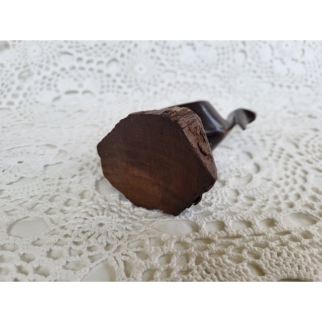 Wood Hand Carved Wooden Pelican Figurine For Sale - Image 7 of 7