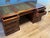 Large Mahogany Desk with Green Leather Top, 1990s For Sale - Image 18 of 18