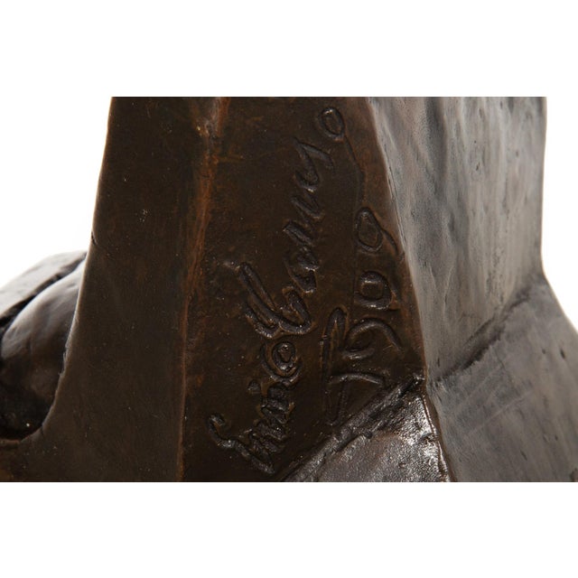 Rare “Laughing Buddha - Self Portrait” Bronze Sculpture Bust by Enrico Caruso For Sale - Image 13 of 15