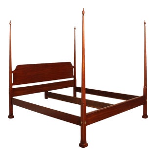 Henkel Harris Cherry King Size Poster Bed For Sale