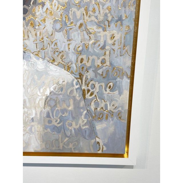 Christina Major Oil on Canvas of Jackie O with Gold Leaf 49 x 51 2021 For Sale - Image 10 of 12