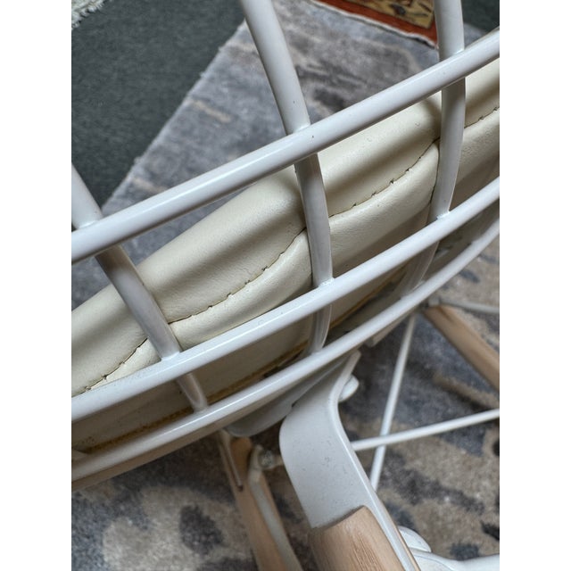 Eames Style Wire Back With Eiffel Base Side Chair For Sale In San Francisco - Image 6 of 12