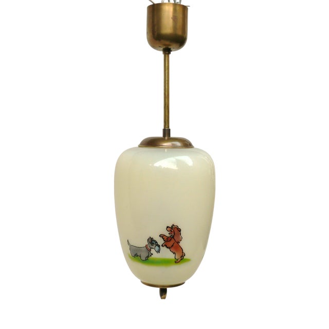 Vintage Pendant Light from Doria Leuchten, 1950s For Sale