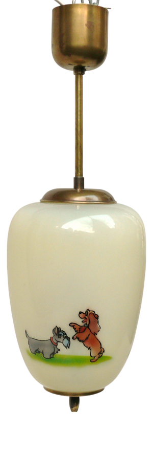 Vintage Pendant Light from Doria Leuchten, 1950s