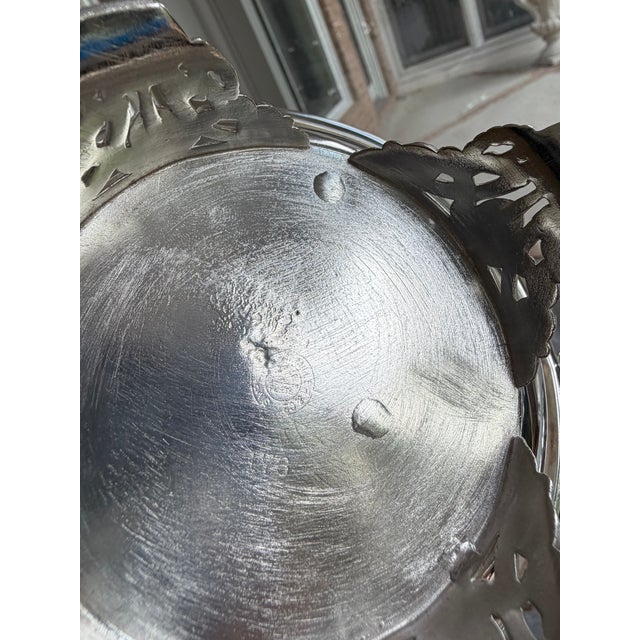 Metal 1880s Victorian Silver-Plated Lift-Lid Butter Cooler by Simpson, Hall, Miller & Co. – Model No. 176 For Sale - Image 7 of 7