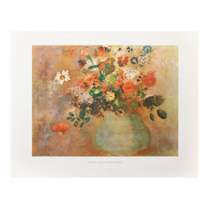 1950s After Odilon Redon "Flowers", First Edition Swiss Full-Color Print