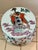 This hand painted garden stool depicts in great detail, figures in a garden or court setting, a common motif for export...