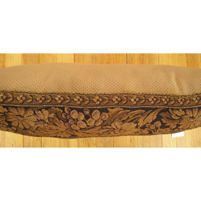 French 1910 Decorative Antique French Tapestry Pillows with Floral Elements - Set of 3 For Sale - Image 3 of 12