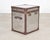 Late 20th Century Timothy Oulton Steel and Leather London Steamer Hat Trunk For Sale - Image 5 of 18