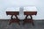 Mid 20th Century Victorian Style Marble Top Harp Design Side End Tables Nightstands a Pair For Sale - Image 15 of 18