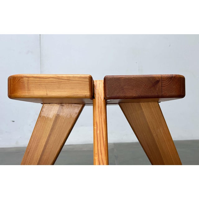 Mid-Century Modern Apila Stool in Pinewood attributed to Rauni Peippo, Finland, 1960s For Sale - Image 4 of 18