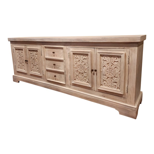 Big White Credenza For Sale