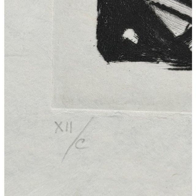 Surrealism 1960s Dali Le Vitrail Hand Signed Numbered Etching Argillet Coa Surreal Art For Sale - Image 3 of 3