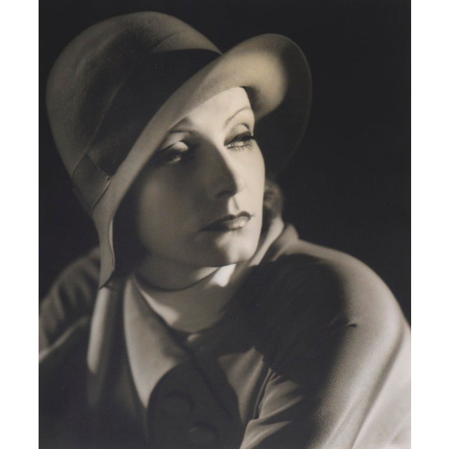 Photorealism Greta Garbo - Black and White Photograph by Clarence Sinclair Bull, 1930 by Clarence Sinclair Bull For Sale - Image 3 of 9